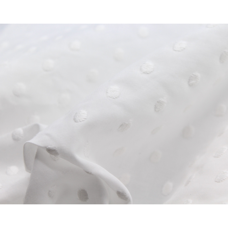 Broderie anglaise coton coloris BLANC