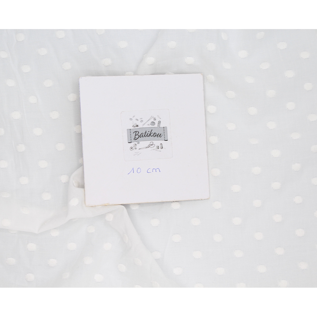 Broderie anglaise coton coloris BLANC Broderie anglaise coton coloris BLANC