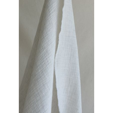 Double gaze de coton BIO chiné coloris craie Double gaze de coton BIO chiné coloris craie