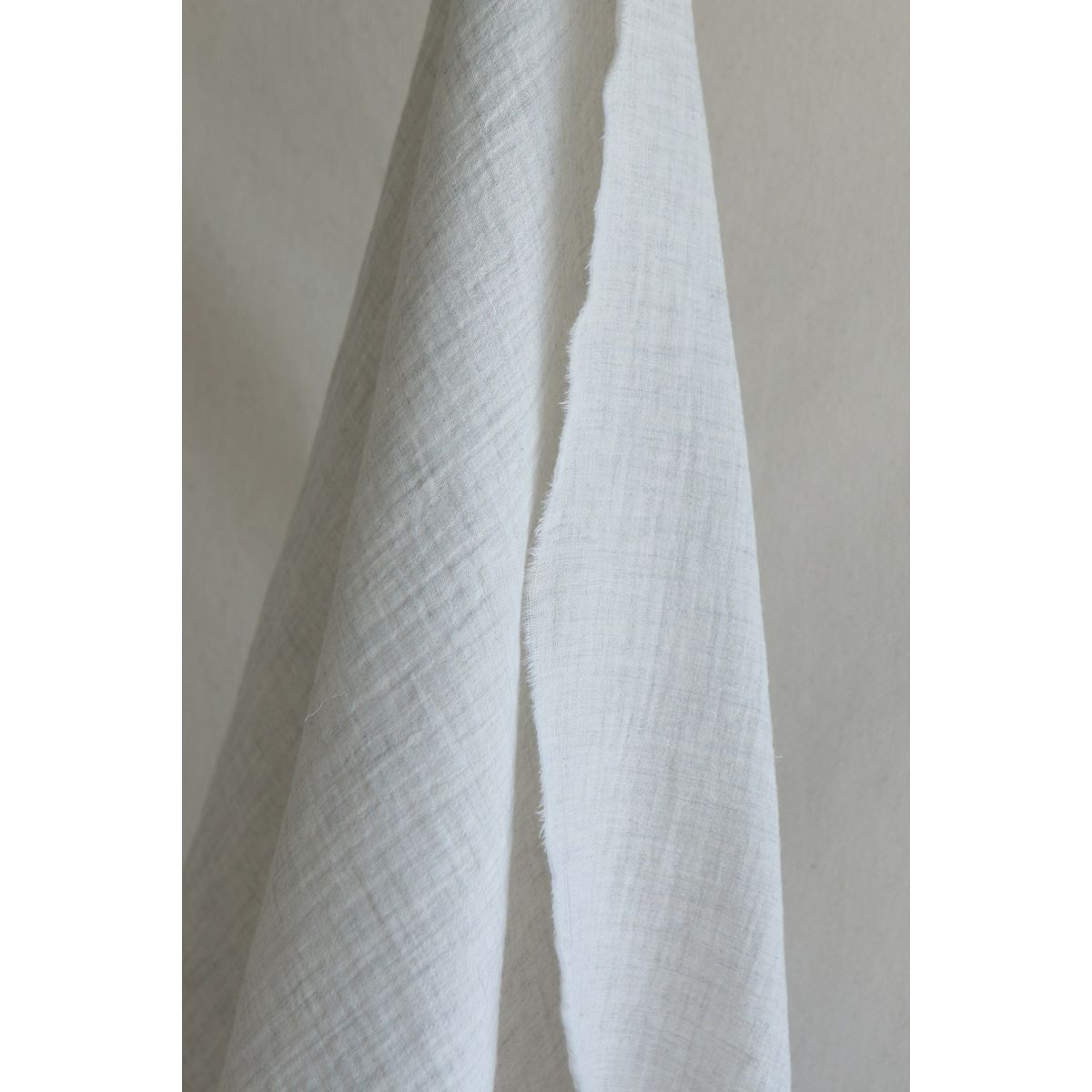 Double gaze de coton BIO chiné coloris craie Double gaze de coton BIO chiné coloris craie