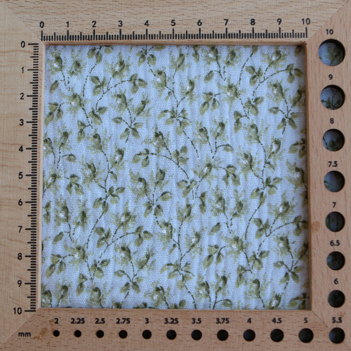 Harper - Double gaze de coton motif fleuri fond bleu ciel