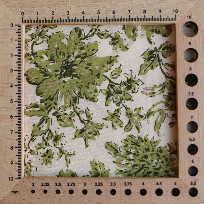 Anjali - Tissu indien en coton imprimé main Hand Block Artisanal