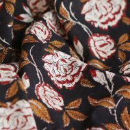 Surya - Tissu indien en coton imprimé main Hand Block Artisanal