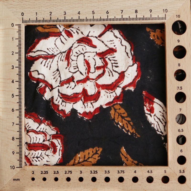 Surya - Tissu indien en coton imprimé main Hand Block Artisanal