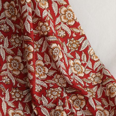 Laili - Tissu indien en coton imprimé main Hand Block Artisanal Laili - Tissu indien en coton imprimé main Hand Block Artisanal