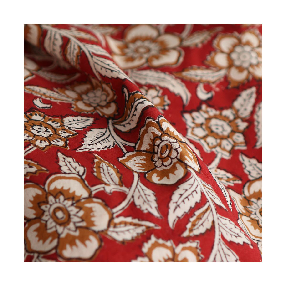 Laili - Tissu indien en coton imprimé main Hand Block Artisanal Laili - Tissu indien en coton imprimé main Hand Block Artisanal