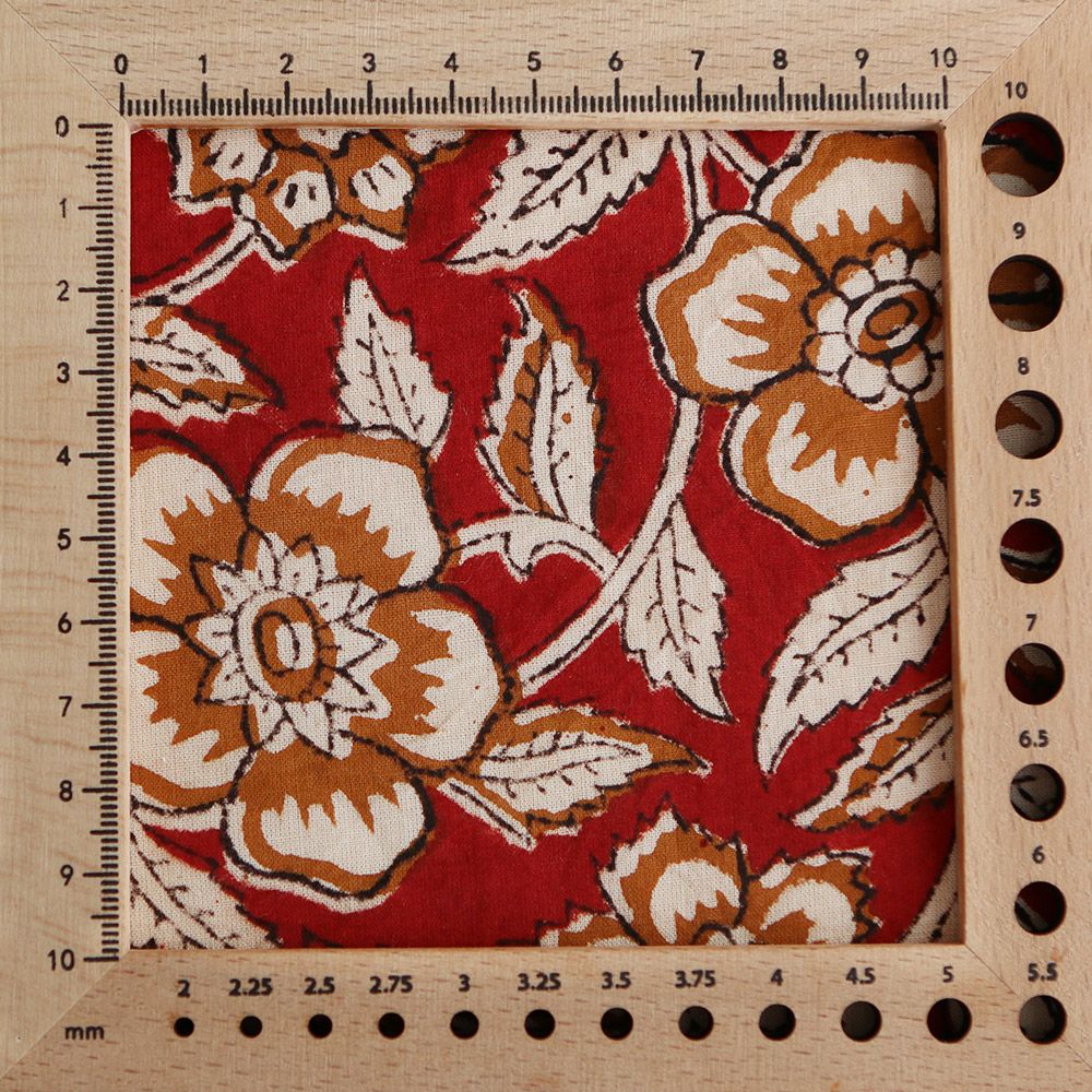 Laili - Tissu indien en coton imprimé main Hand Block Artisanal