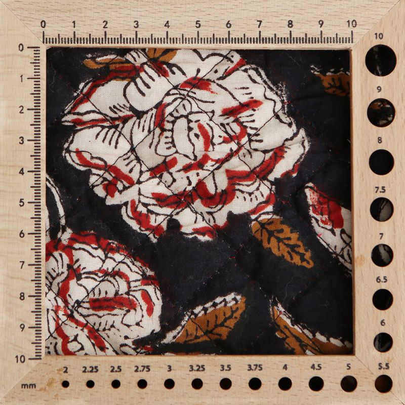 Laïli - Tissu indien matelassé double face coton hand block largeur 100cm