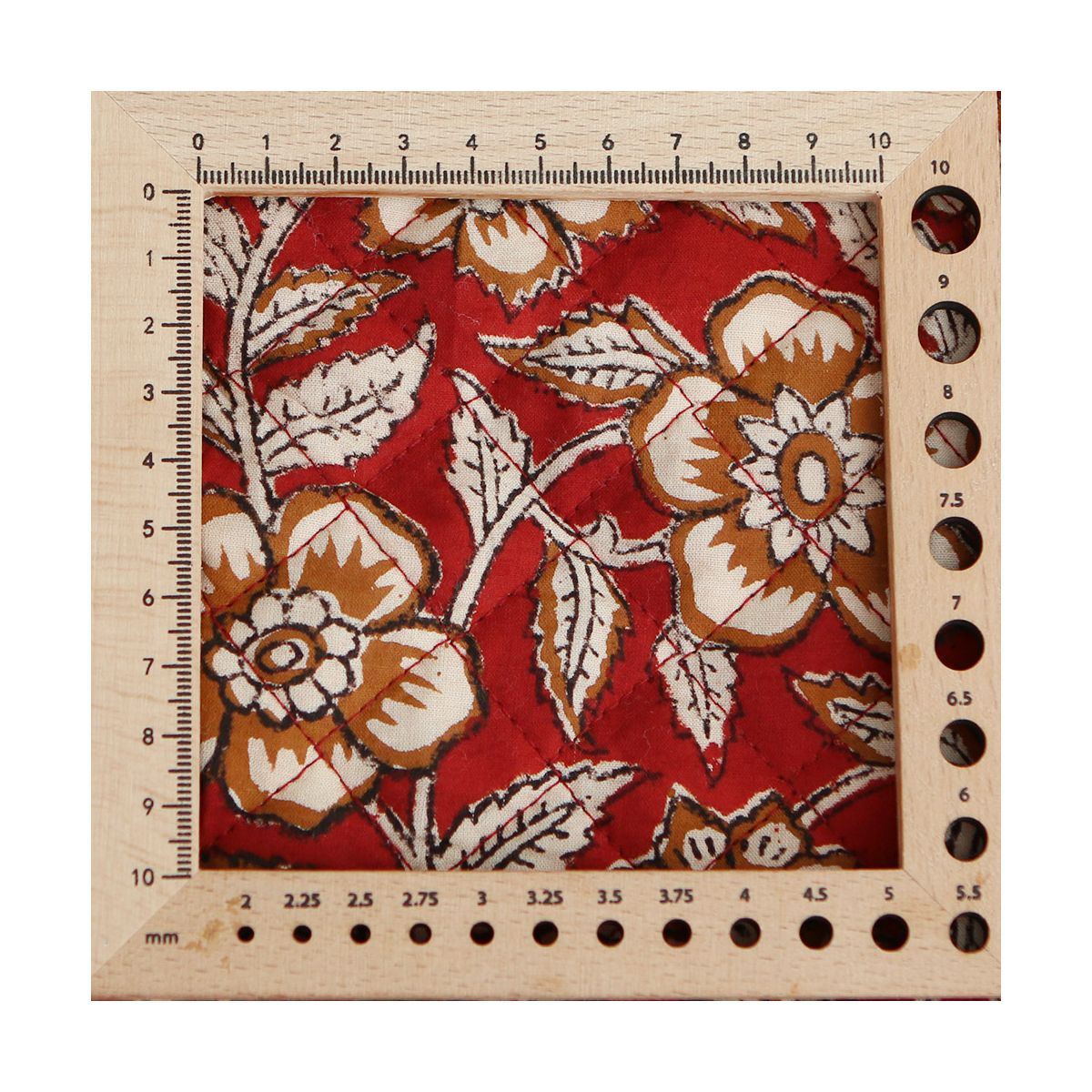 Laïli - Tissu indien matelassé double face coton hand block largeur 100cm Laïli - Tissu indien matelassé double face coton hand block largeur 100cm
