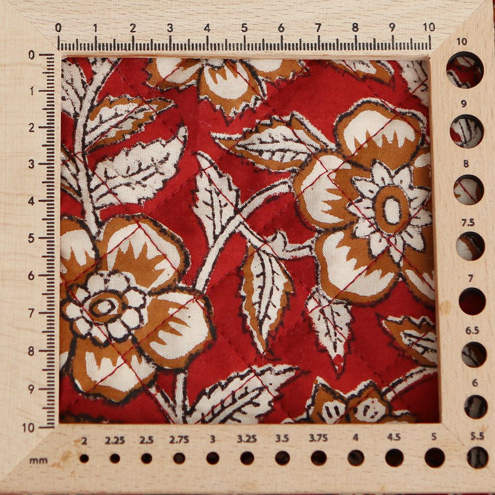 Laïli - Tissu indien matelassé double face coton hand block largeur 100cm