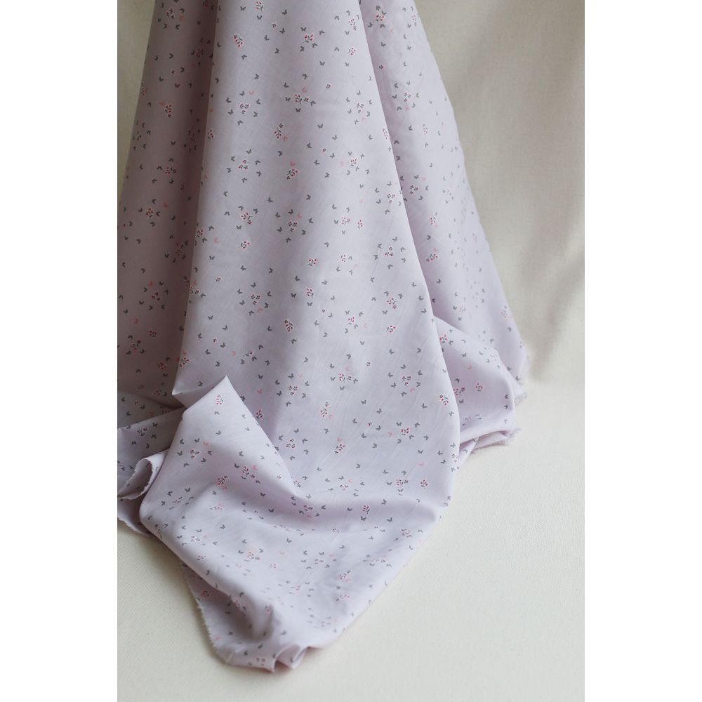 Mariposa - Batiste de coton SILKYNE imprimé petits papillons