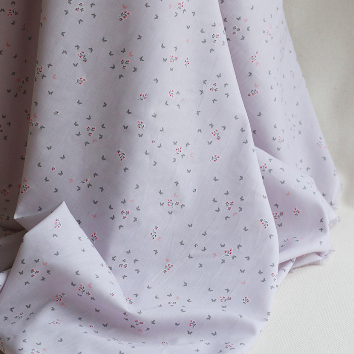 Mariposa - Batiste de coton SILKYNE imprimé petits papillons