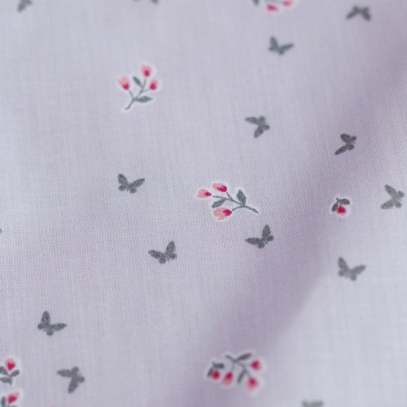 Mariposa - Batiste de coton SILKYNE imprimé petits papillons
