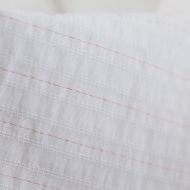 Tissu coton texturé / jacquard lurex métallisé rose