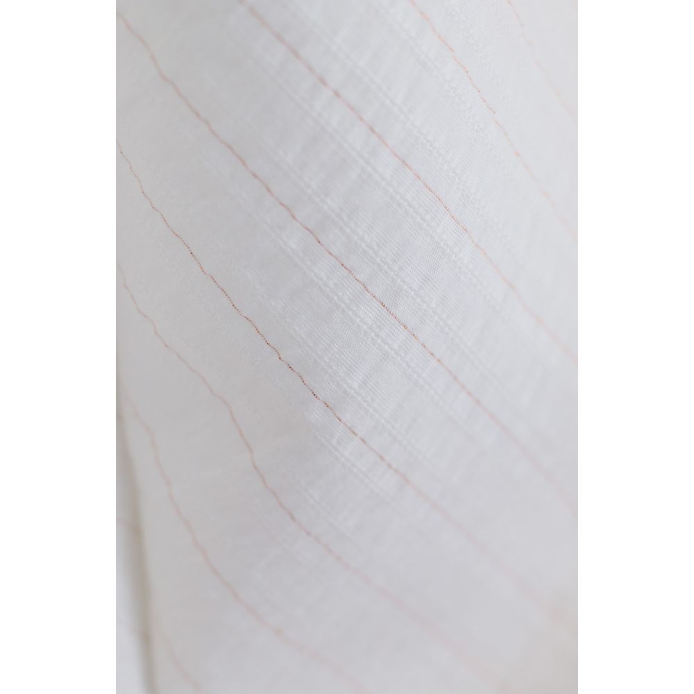 Tissu coton texturé / jacquard lurex métallisé rose