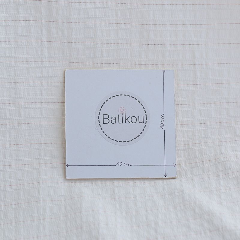 Tissu coton texturé / jacquard lurex métallisé rose