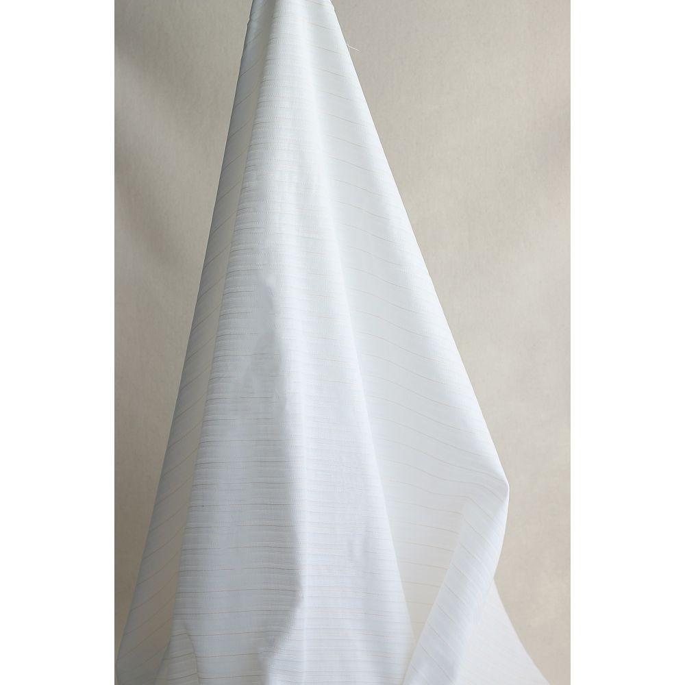 Tissu coton texturé / jacquard lurex métallisé doré