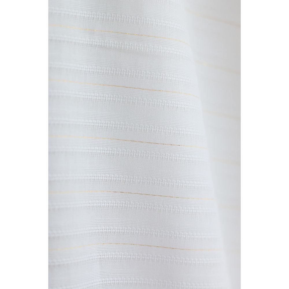 Tissu coton texturé / jacquard lurex métallisé doré