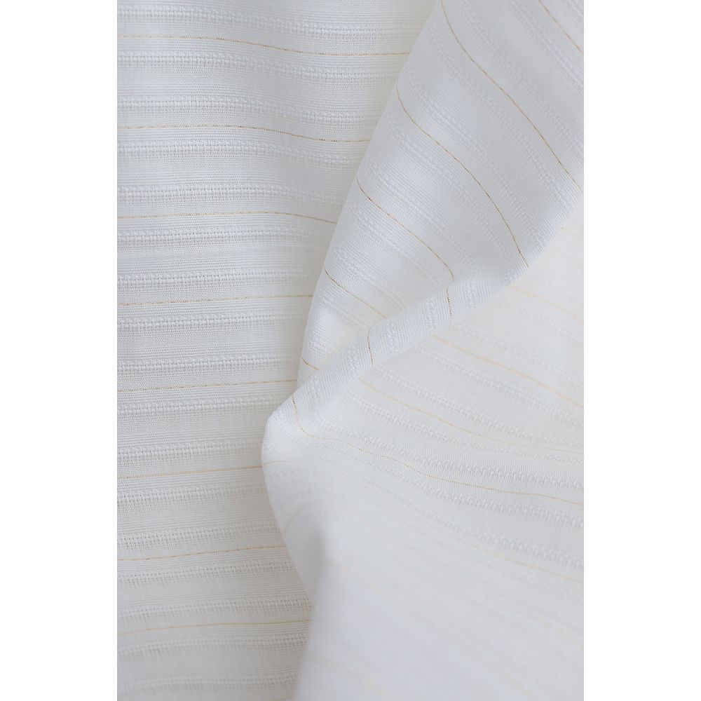 Tissu coton texturé / jacquard lurex métallisé doré