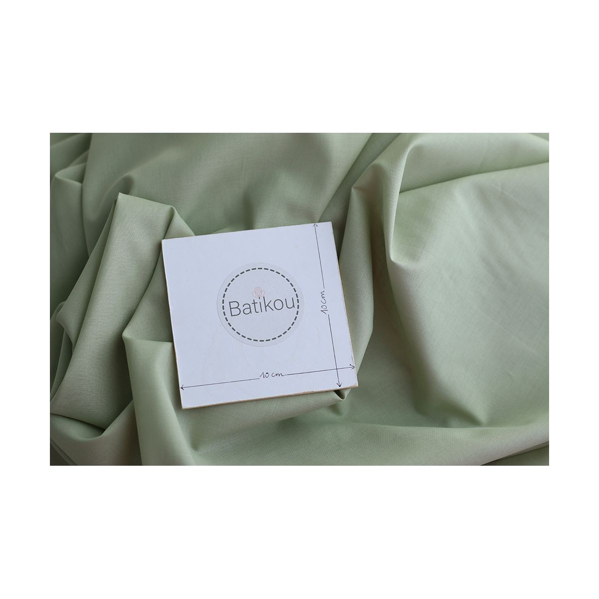 copy of Voile de coton organique uni coloris vieux rose