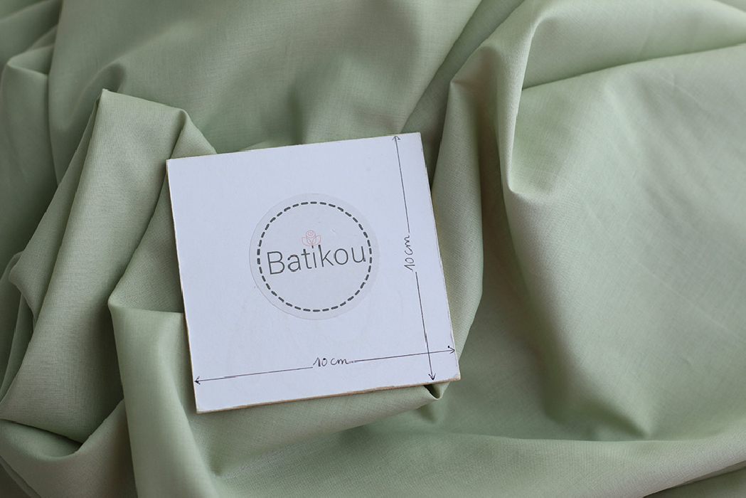 copy of Voile de coton organique uni coloris vieux rose