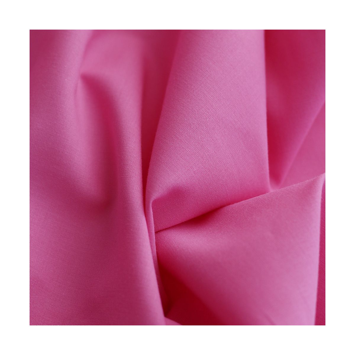 Voile de coton organique uni coloris framboise Voile de coton organique uni coloris framboise