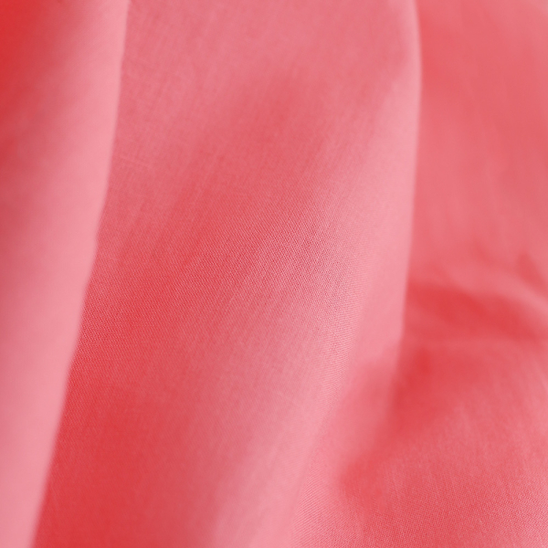 Voile de coton organique uni coloris pêche melba 2