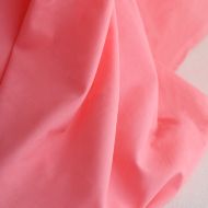 Voile de coton organique uni coloris pêche melba