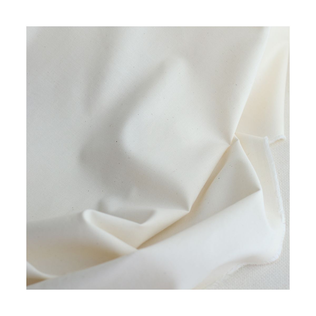 Popeline coton douce qualité SWEET coloris uni vanille