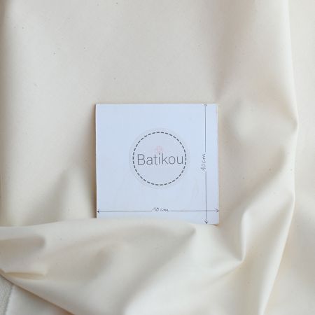 Popeline coton douce qualité SWEET coloris uni vanille