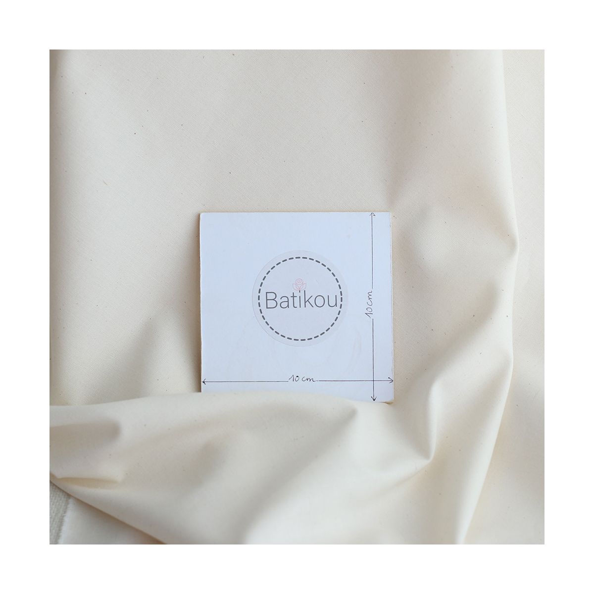 Popeline coton douce qualité SWEET coloris uni vanille