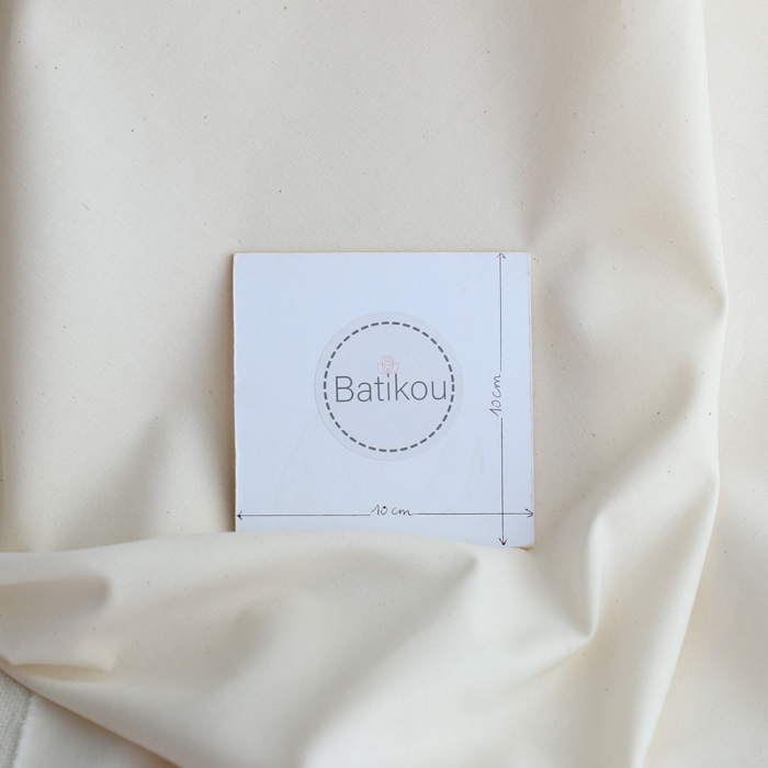 Popeline coton douce qualité SWEET coloris uni vanille