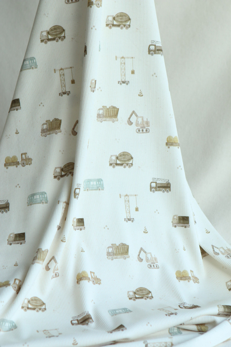 copy of Jersey coton côtes fines à motif aviateur