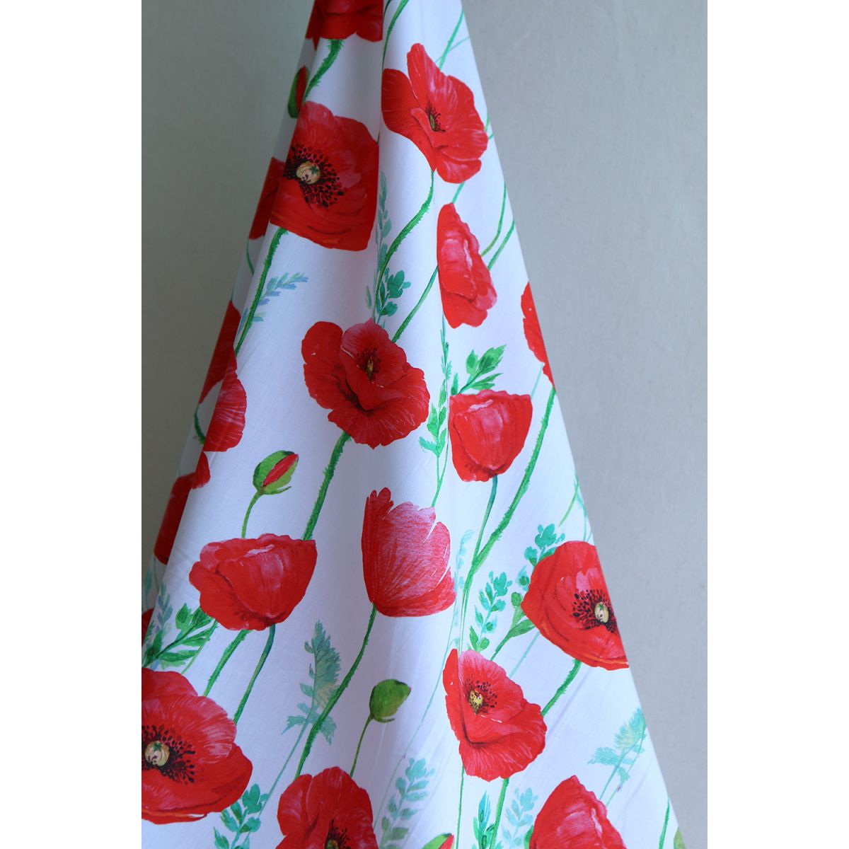Poppy - Popeline de coton motif coquelicots rouges XL Poppy - Popeline de coton motif coquelicots rouges XL