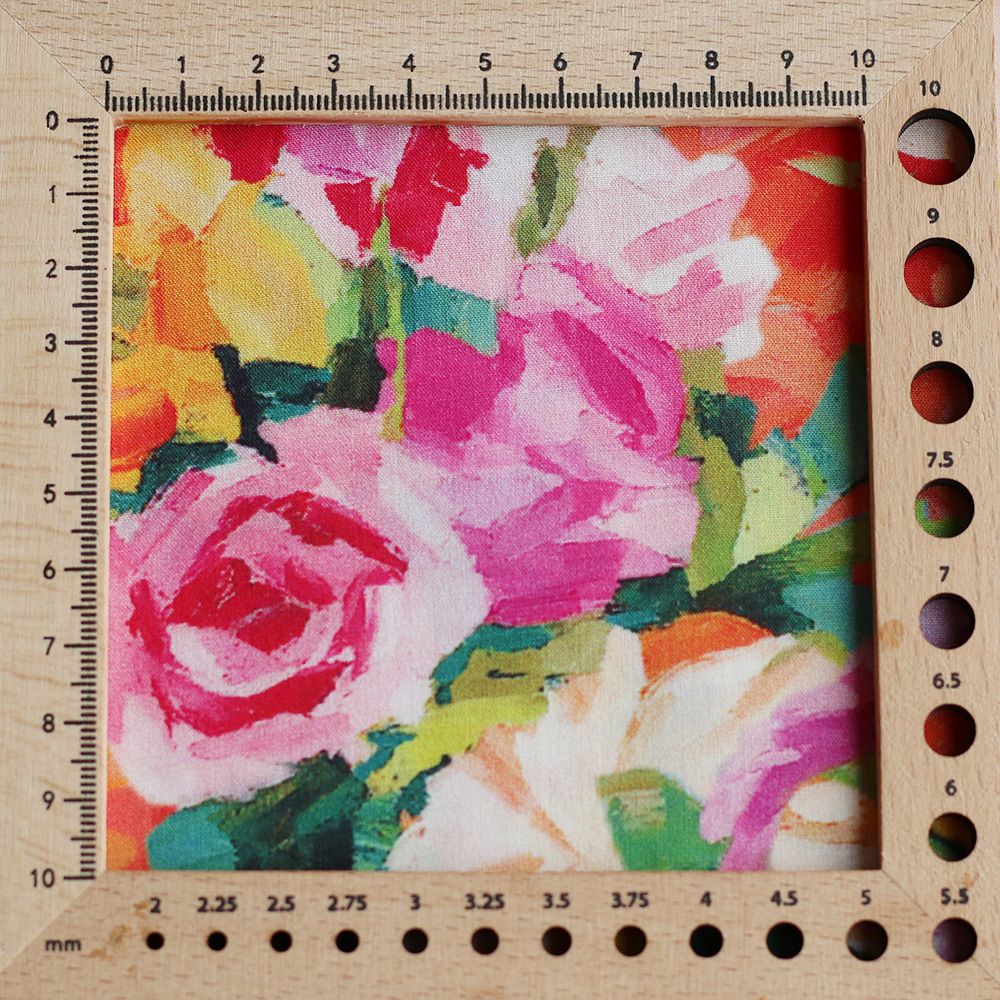 Manon - Viscose imprimé gros fleuri multicolore