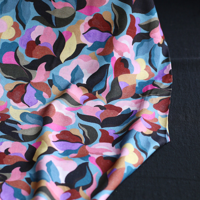 Abiva - Viscose imprimé graphique et fleuri