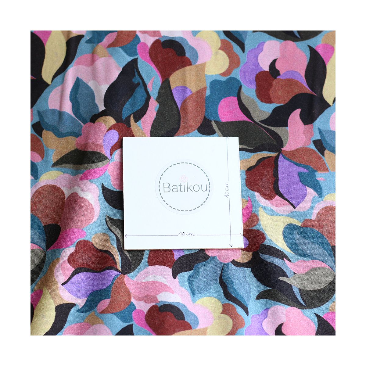 Abiva - Viscose imprimé graphique et fleuri