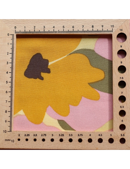 Aimée - Viscose imprimé fleuri vert