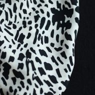 copy of Valérie - Viscose imprimé fleuri corail nude et vert