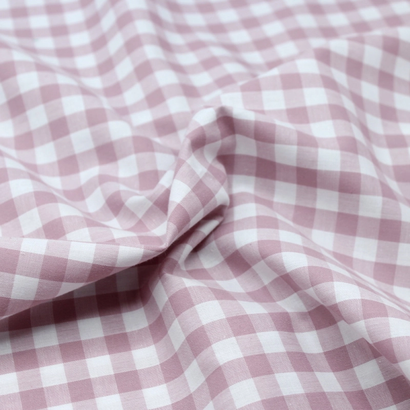 Coton vichy carreaux 10mm lilas