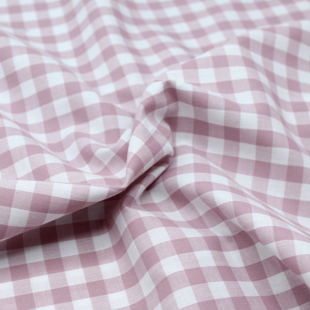 Coton vichy carreaux 10mm lilas Coton vichy carreaux 10mm lilas