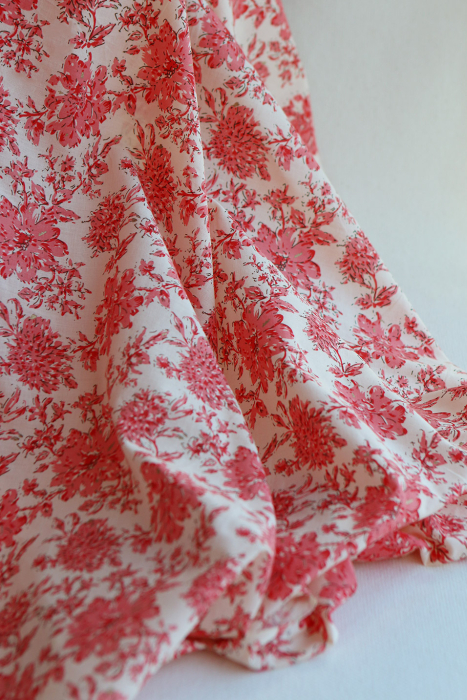 Anjali - Tissu indien en coton imprimé Hand Block Artisanal touches de doré