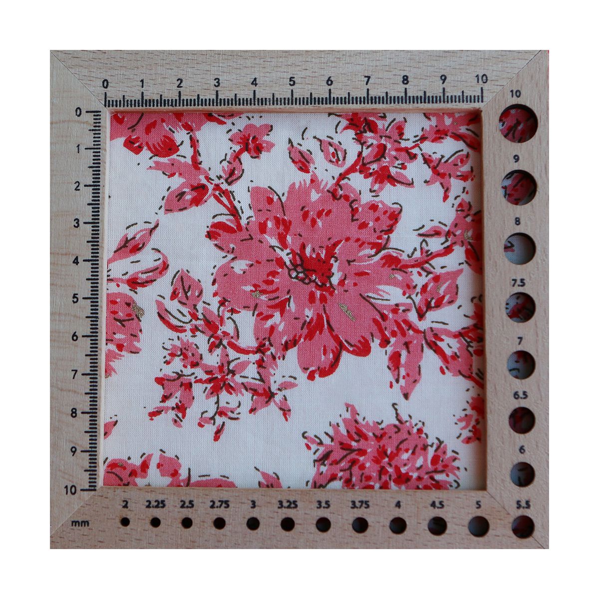Anjali - Tissu indien en coton imprimé Hand Block Artisanal touches de doré Anjali - Tissu indien en coton imprimé Hand Block Artisanal touches de doré