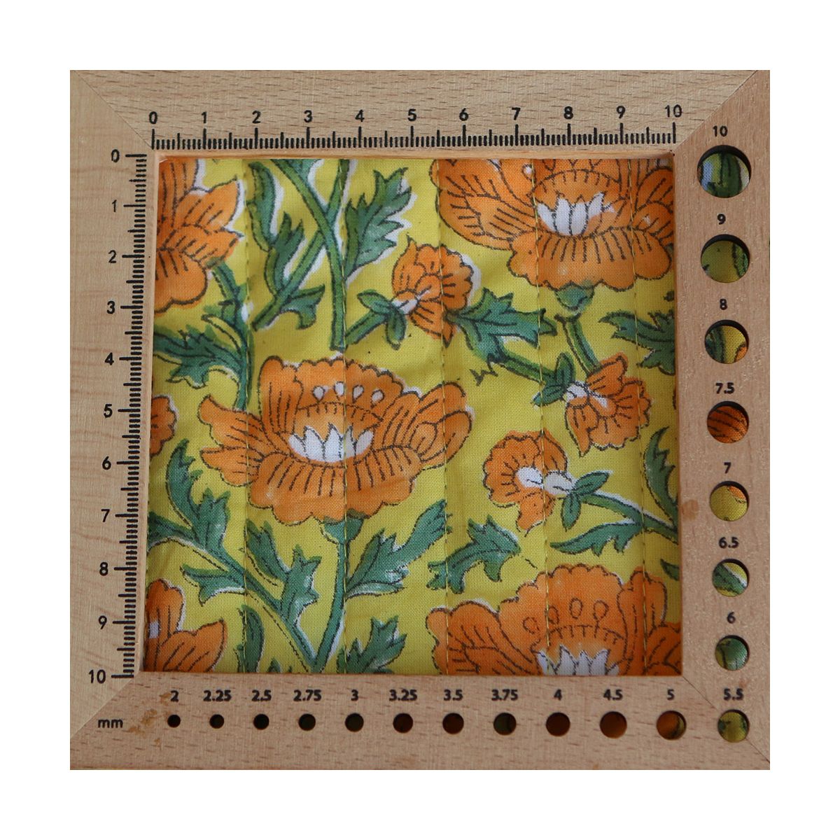 Chanda - Tissu indien matelassé double face coton hand block largeur 100cm Chanda - Tissu indien matelassé double face coton hand block largeur 100cm