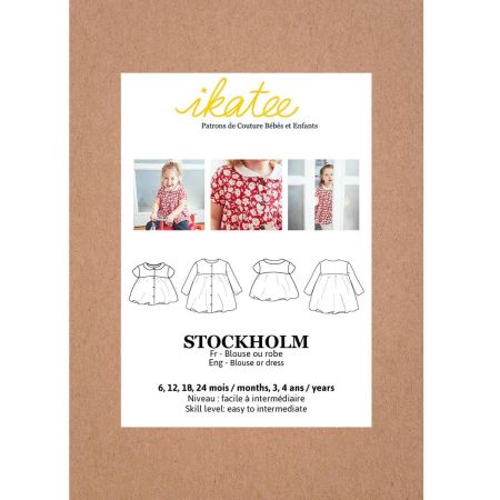 Stockholm bébé - Pochette patron Ikatee 6M-4A