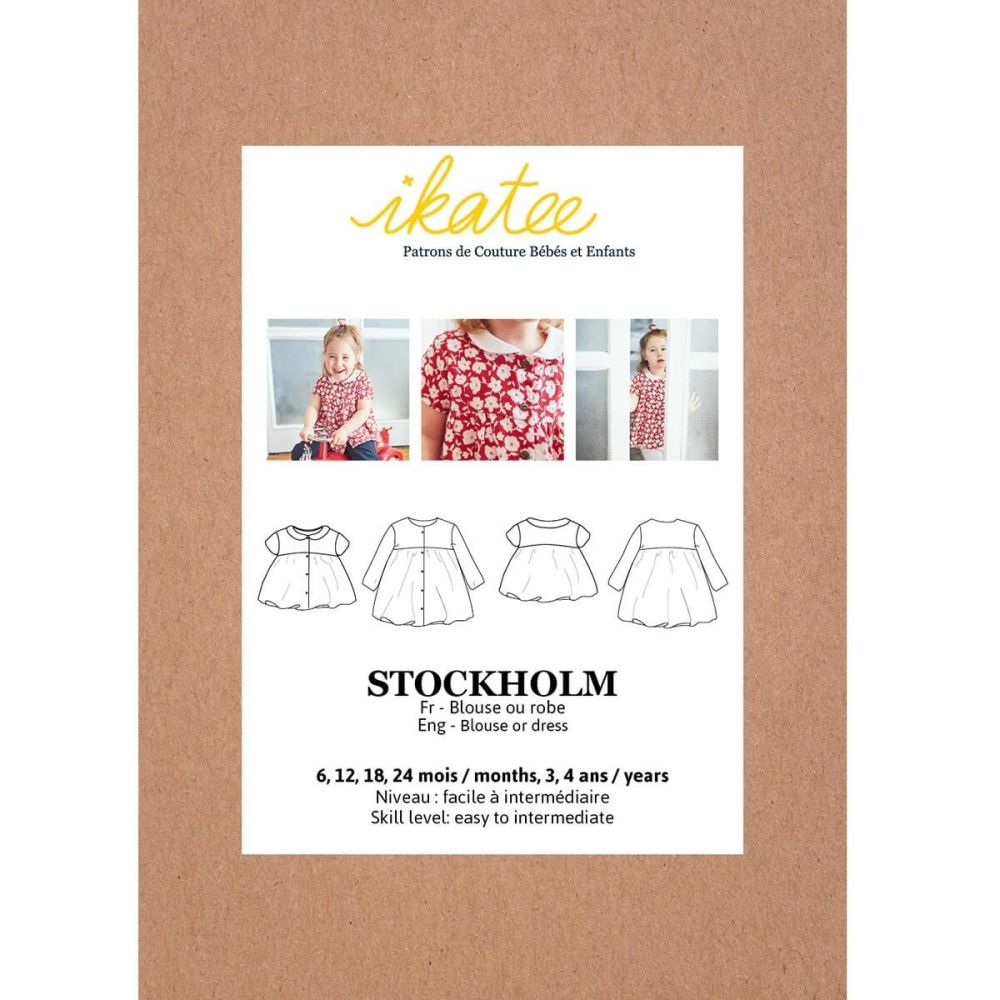 Stockholm bébé - Pochette patron Ikatee 6M-4A