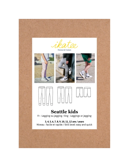 Seattle Kids - Pochette patron Ikatee 3A au 12A