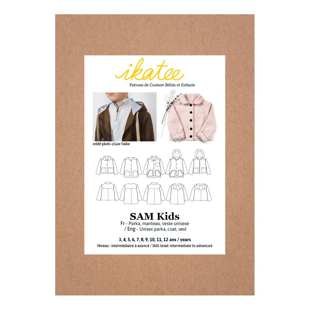 SAM Kids - Pochette patron Ikatee 3A au 12A