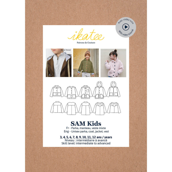 SAM Kids - Pochette patron Ikatee 3A au 12A