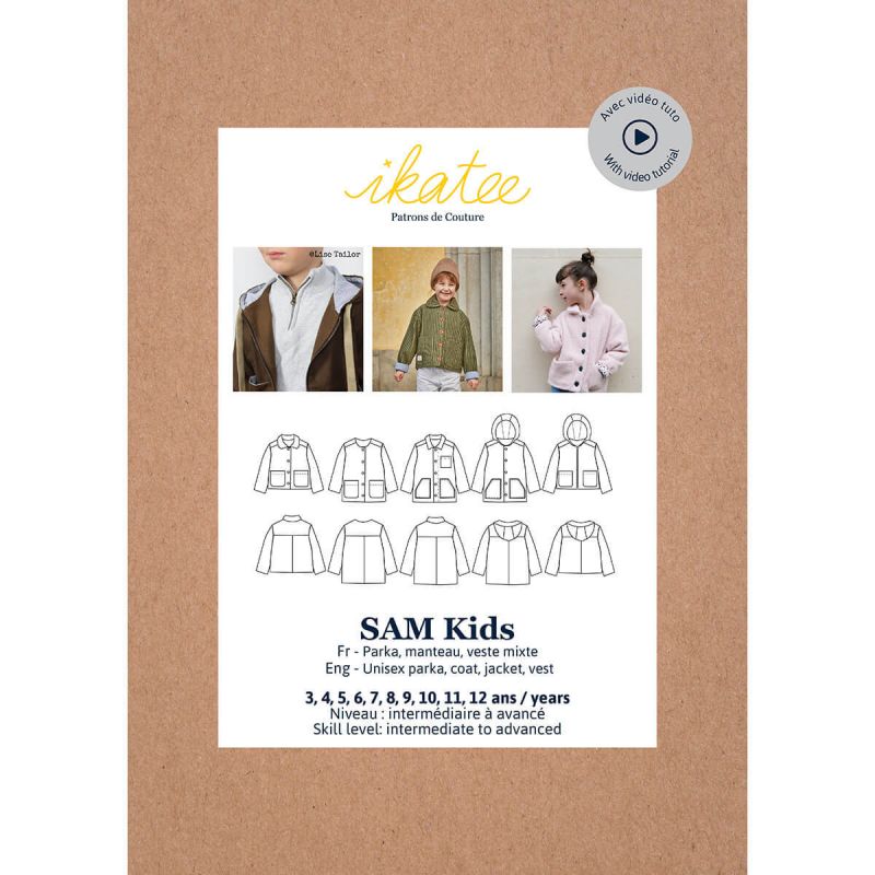SAM Kids - Pochette patron Ikatee 3A au 12A